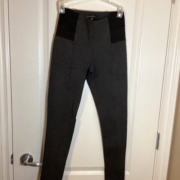 Dynamite Girls Leggings Size S Charcoal Gray Activewear Casual Slim Fit - Picture 2 of 8